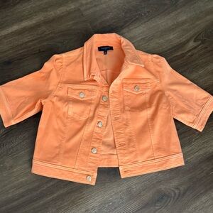 Talbots Orange Jean Jacket. New!